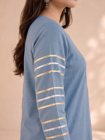 Varanga Women gota work Kurta with Palazzos & With Dupatta