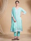 Varanga Women Ethnic Green Kurta Set With Dupatta