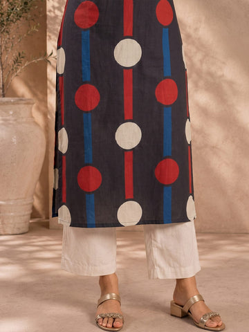 A-Line Geometric Prints Kurta