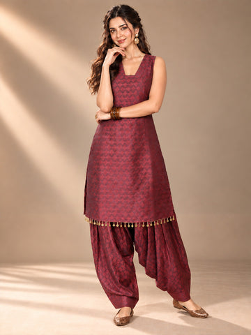 Varanga Women Ethnic Motifs Regular Kurta with Patiala