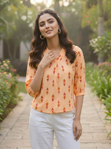 Varanga Women Summer Floral printed Top