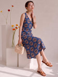 Women's A-Line Dress Adorned With Bold Ethnic-Inspired Prints