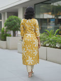 Varanga Women Floral Printed Regular Kurta with Trousers & With Dupatta