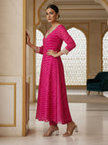 Embellished Fuchsia Kaftan
