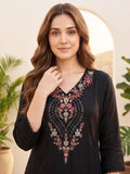 Varanga Women Floral Motif Thread Embroidered Yoke Kurta with Trouser & Dupatta
