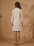 Varanga Off White Colored Women Summer Dress