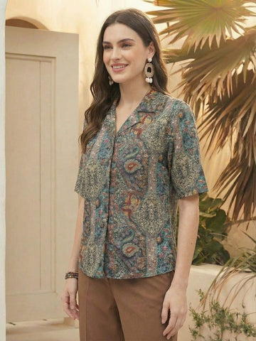 Varanga Women Summer Floral printed Top