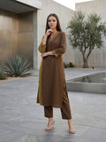 The Terra-Contrast Kurta Set