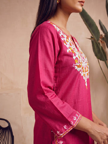 Kashmiri Embroidered Short Kurti