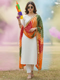 Elegant net dupatta featuring sequence detailing for a stylish and feminine finish.