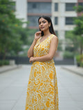Marigold Botanical Sleeveless kurta set