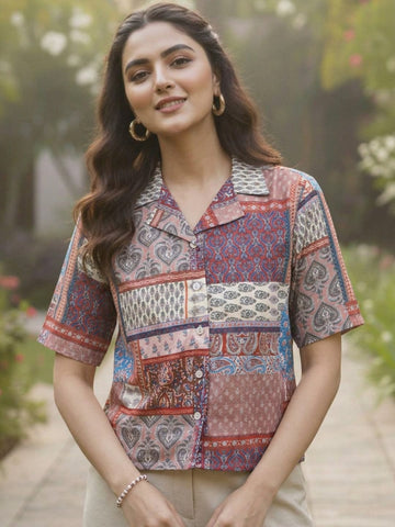 Varanga Women Summer Floral printed Top