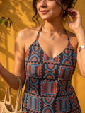 Bohemian Halter Neck Printed Top.