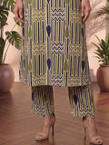 Geometric Prints Meet Effortless Comfort In This Chic Midnight Kurta Set