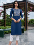Modern Summer Kurta In Blue