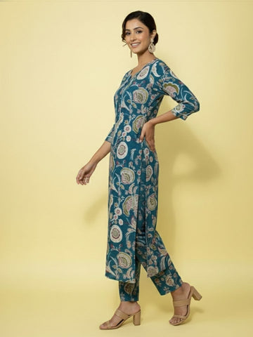 Summer Breezy Kurta Set With Printed Dupatta