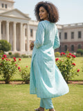 The Artisan Botanical V-Neck Kurta set