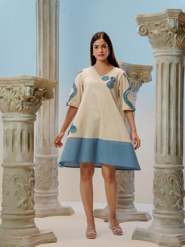 Two-Tone Modern Dress