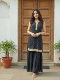Fusion Bandhni Sharara Set