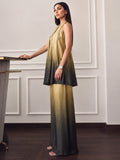 Halter Neck Ombre Fusion Top And Bottom
