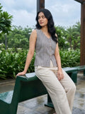 Varanga The Vintage Pinstripe Vest For Women