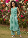 Emerald Wave Leheriya kurta set