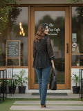 Trendy V-Neck Bandhni Top