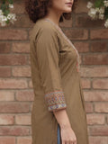 Printed Yoke V Neck Line Kurta
