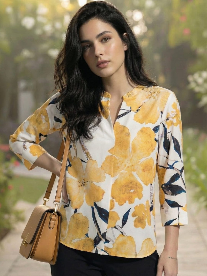 Varanga Women Summer Floral printed Top