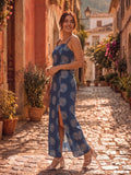 Varanga Blue Colored Women Summer Dress