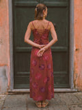 Varanga Rust Colored Women Summer Dress