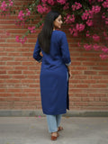 Modern Summer Kurta In Blue