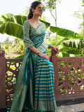 Ethnic Motifs Silk Cotton Handloom Banarasi Saree