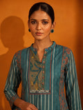 Chanderi Printed Kurta With Trouser And Dupatta