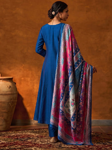 Varanga Women Ethnic Gotta Patti Kurta with Trousers & With printed Dupatta