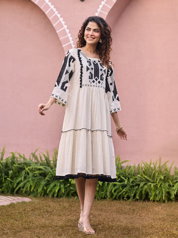 The Monochrome Motif Dress