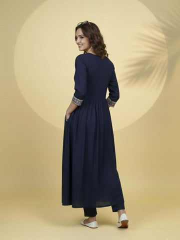 Ajrakh Heritage A-Line Kurta Set