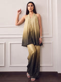 Halter Neck Ombre Fusion Top And Bottom