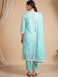Varanga Women Ethnic Green Kurta Set With Dupatta