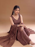 Varanga Embroidered Kurta With Dupatta | Poly Georgette | Festive