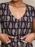 Varanga Women sleeveless printed short top