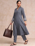 The Midnight Bloom Women's Kurta Set