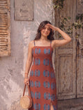 Varanga Maroon Colored Women Summer Dress