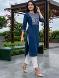 Modern Summer Kurta In Blue