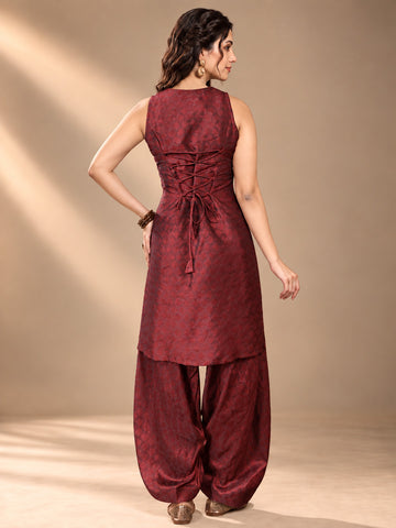 Varanga Women Ethnic Motifs Regular Kurta with Patiala