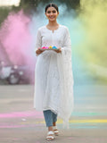 Elegant net dupatta featuring sequence detailing for a stylish and feminine finish.