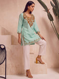 Kashmiri Embroidered Short Kurti