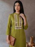 The Olive Sheesh Women's Kurta Set