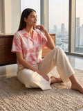 White Coloured Short Sleeves Shirt Collar Top