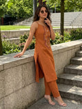 Boho- Rust Women's kurta set